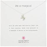 Dogeared Reminders Life Is Magical Sterling Silver Unicorn Charm Necklace, 16