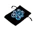 7 Die Polyhedral Dice Set - Translucent Blue with Velvet Pouch By Wiz Dice