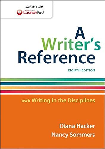 A Writer S Reference With Writing In The Disciplines 9781457686498 Hacker Diana Books A Writer S Reference With Writing In The Disciplines 9781457686498 Hacker Diana Books