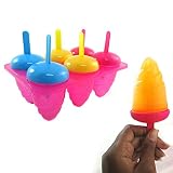1pc 6 Section Swirl Ice Pop Maker Mold Popsicle Dessert Cream Frozen Pops Treats