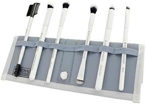 Moda Beautiful Eyes 7 Pc Makeup Brush Flip Kit, White