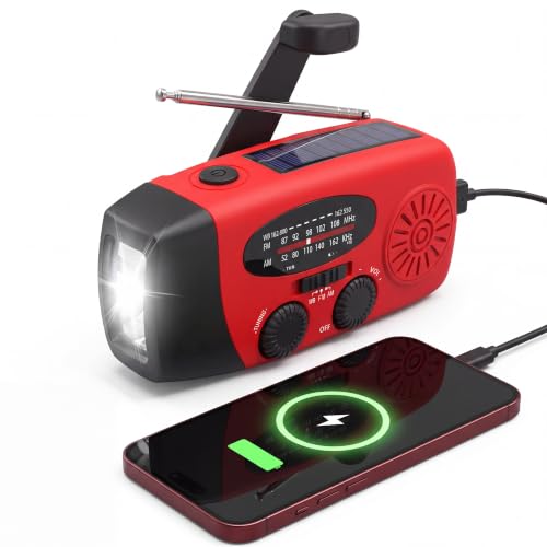 Hand Crank Radio LED Flashlight