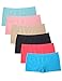 Women's 6 Pack Sports Boy Short Cut Hipster Panties Seamless Boxer Briefs Underwear S/M