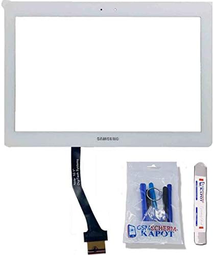 gsmschermkapot For Samsung GT-P5100 P5113 N8000 N8010 N8013 Galaxy Tab 2 10.1 Touch Screen Digitizer Replacement Repair Kit white White