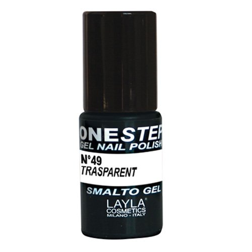 title=Layla Cosmetics, Smalto semipermanente in gel OneStep, Trasparente, 5 ml