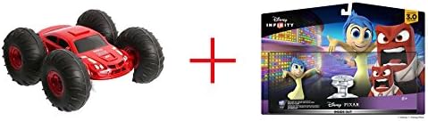 Sharper Image Toy Radio Control 2-in-1 Vehicle Flip Stunt Rally Car - Red AND Disney Infinity 3.0 Edition: Disney Pixar's Inside Out Play Set - Bundle