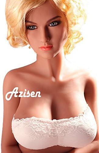 Azisen - 60inch/153cm Real TPE Silicone Sex Love Doll Sex-Toys Lifelike Oral Anal Vaginal 3 Entries Adult Male Masturbation 5.02ft