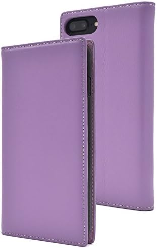 PLATA for iPhone 6Plus/6sPlus/7Plus/8Plus Case Sheepskin Leather Lamb Leather Case Notebook type [ lavender ]