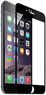 Amplesource tempered glass screen protector for apple iphone 6 6S plus 0.33mm 5D curved edge screen (2-Pack) (Black)