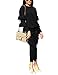 KANSOON Women 2 Pieces Outfits Puff Sleeve Top and Long Flounced Pants Sweatsuits Set Tracksuits