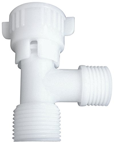 Luxe Bidet 15/16" x 15/16" x 1/2" Plastic T-adapter with Rubber Washer