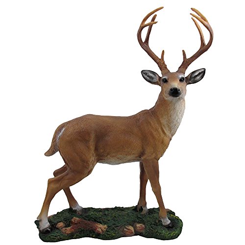 Decorative Big Buck Statue in Rustic Lodge Sculptures and Cabin Decor Art, Forest Animal Figurines and Deer Gifts for Hunters or Outdoorsmen - Thumbnail 2