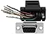SF Cable, DB9 Female to RJ45 Modular Adapter Black Color