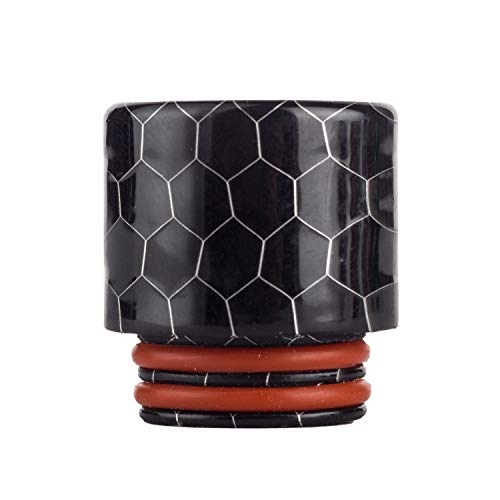 CENGLORY Resin Quick Fitting 810 Drip Tip Connector for RO System Refrigerator Ice Maker Coffee Mod Machine (Black,2PCS)
