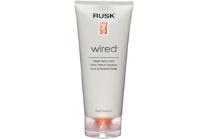RUSK Designer Collection Wired Flexible Styling Creme, Lifts, Shines, and Creates Soft, Gravity-Defying Body, 6 oz