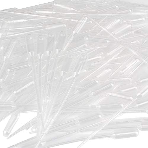 Transfer Pipettes 1ml Plastic Graduated Dropper Eye Dropper Set Paint Airbrush Disposable Lab Supplies Pack of 100