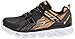 Skechers Kids Boys' Hypno-Flash Light Up Loafer, Charcoal/Gold, 1.5 M US Little Kid