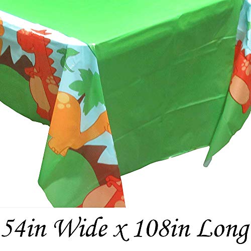 Blue Orchards Little Dinosaur Tablecovers (2), Birthday Party Supplies, Baby Shower Party Tableware, Great for Dinosaur Parties, First Birthday Celebrations and Much More!