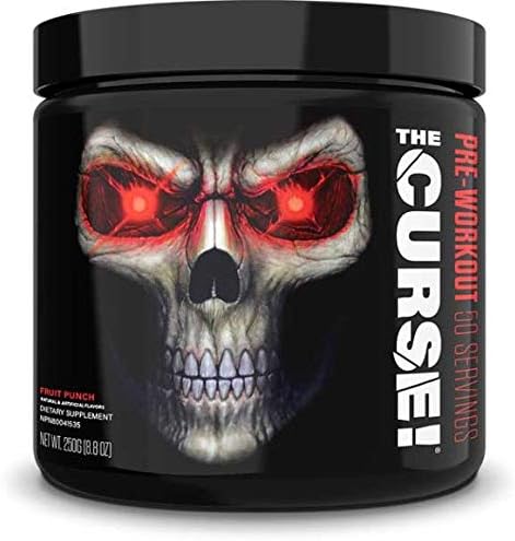 JNX Sports The Curse! Pre Workout Powder - Fruit Punch 50 Servings, 250 g (Pack of 1)