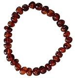 Baltic Amber Adult Bracelet for Adults - COGNAC - 7 inches - Anti-inflammatory - Pain Relief for Carpel Tunnel, Arthritis, Headache, Migraine, Joint Pain