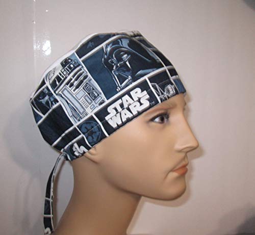 Mens Surgical Scrub Hat Star Wars Unisex Nurses Hat Chemo Hat