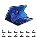 Fintie Case for iPad 9.7 2018 2017 / iPad Air 2 / iPad Air - [Corner Protection] Multi-Angle Viewing 360 Degree Rotating Stand Cover w/Auto Sleep/Wake for iPad 6th 5th Gen, Starry Sky