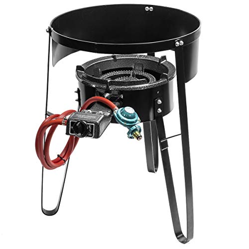 XtremepowerUS Electric Igniter Portable Single Propane Gas Stove Alpha Burner Range Camping