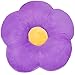 Best Choice Products Kids Large Flower Floor Pillow For Bedroom, Reading Nook, Play Area- Purple/Yellow