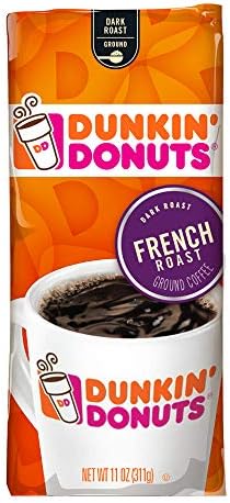 Dunkin' Donuts Dark Roast Ground Coffee, French Roast, 11 oz