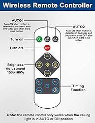 Nouscan Battery Operated Motion Sensor Ceiling