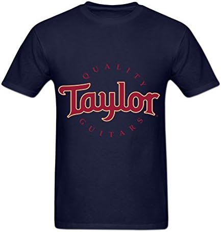 Allthelynic Summer Taylor Quality Guitars Graphic T Shirts for Men L Navy