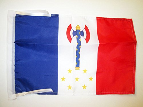 AZ FLAG Vichy France Petain Flag 18'' x 12'' Cords - French State Regime Small Flags 30 x 45cm - Banner 18x12 in