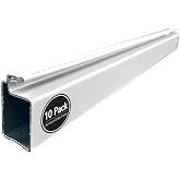 Metro Screenworks Small Window Screen Frame Kit - White, 5/16 in x 3/4 in | Bulk Kit Window Screen Frame Replacement with 10 Sticks 72 in, 25 Square Corners, 60 ft of .140 Spline