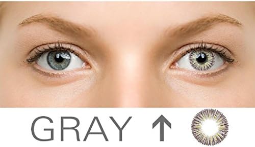 Dicesnow Cosplay Large Diameter Eyes Color Contacts Lens Beautiful Eyes Makeup Cosmetic(A Pair Gray)