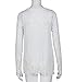 PHOTNO Fashion lace chiffon blouse long sleeve shirt women loose cotton tops t shirts S-XXXXXL (M, White)