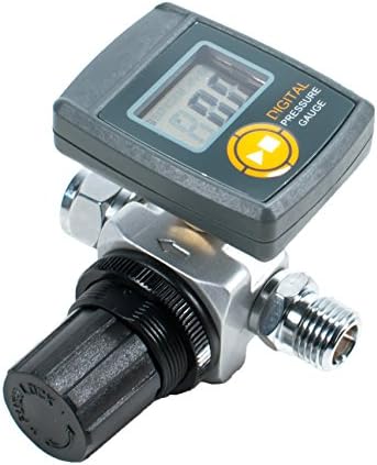 TGR Digital HVLP Spray Gun Air Regulator with Pressure Gauge and Diaphragm Control