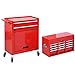 Rolling Tool Storage Chest Box Cabinet Organizer Sliding Drawers Garage Mechanic Steel Toolbox Removable Top