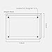 Yakri Clear Acrylic Photo Frame,Magnetic Perspex Picture Holders Table Standing Double Side Displays (2.5x3.5)