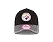 New Era NFL Pittsburgh Steelers 2016 Women's Training Camp LS 9TWENTY Adjustable Cap, One Size, Black/Gray Heather