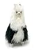 Standing Baby Alpaca Fur Alpaca Cria Figure - Multi Colored 7 Inch
