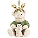 Lenox 2017 Teddy's Penguin Bear Ornament Annual Figurine Sweater Christmas