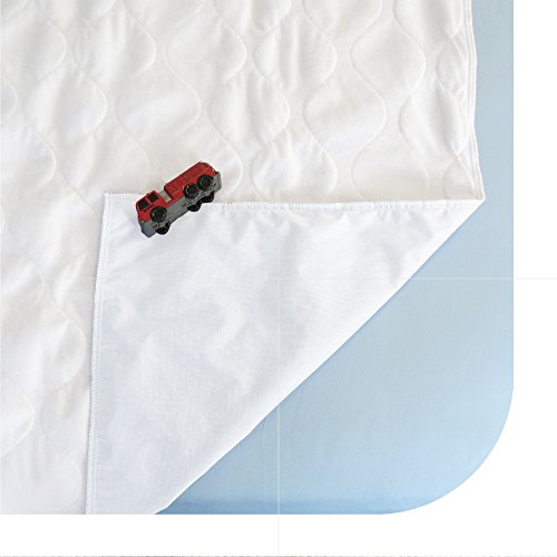 Dry Defender Reusable Waterproof Mattress Pad (24in x 36in) - Washable Waterproof Bed Pads for Kids, Adults or Pets