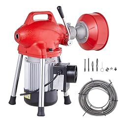 VEVOR Drain Cleaner Machine 66FT x 5/8 Inch, 250W
