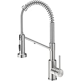 KRAUS Bolden 2-in-1 Commercial Style Pull Down Single Handle Water Filter Kitchen Faucet for Reverse Osmosis or Water Filtrat