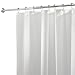 mDesign Plastic Transparent Waterproof, PEVA Shower Curtain Liner - No Odor, Inner Shower Curtain Liner for Bathroom, Shower, and Tub - 3 Gauge, 72