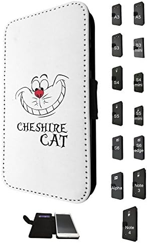 1578 - Alice In Wonderland Cheshire Cat Clear Design Samsung Galaxy A5 (2016) SM-A510F Fashion Trend TPU Leather Flip Case Full Case Flip Credit Card TPU Leather Purse Pouch Defender Stand Cover