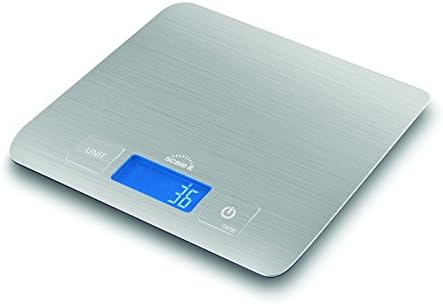 Scaleit Digital Multifunction Kitchen and Food Scale, Elegant Brushed Stainless Steel Design