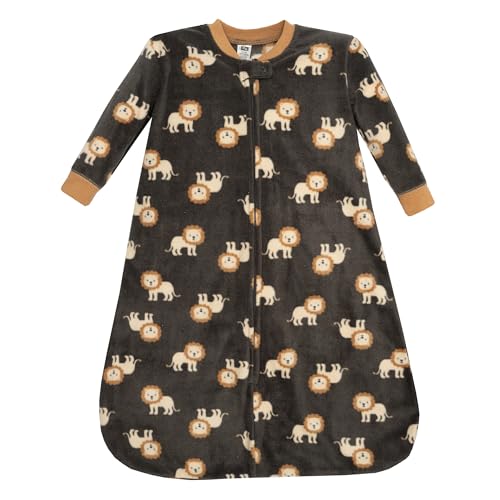 Hudson Baby Infant Boys Long-Sleeve Fleece Sleeping Bag, Brave Lion Cub, 6-12 M…