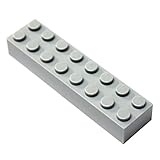 LEGO Parts and Pieces: Light Gray (Medium Stone Grey) 2x8 Brick x20