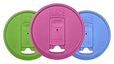 iLIDS Mason Wide Mouth Jar Drink Lid (3 Pack), Whimsy